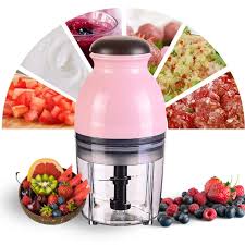 Powerful Speed Electric Capsule Cutter & Blander food Processor Pink