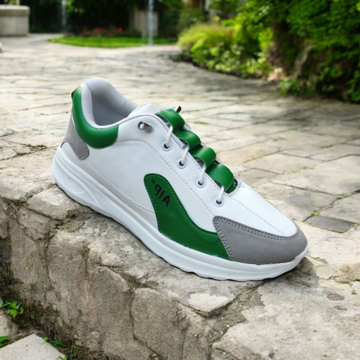 Kites Olive Sneakers for Men ( China pu leather, Pylone Sole )