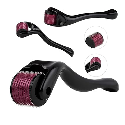 Hair Roller 0.5mm – Boost Hair & Beard Growth | 540 Titanium Needles | Reduce Acne Scars, Repair Damaged Hair & Strengthen Roots | Safe, Easy & Effective for Men & Women|(P-2161)