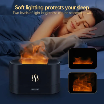 New colorful gradient flame aromatherapy machine humidifier (p2839 )