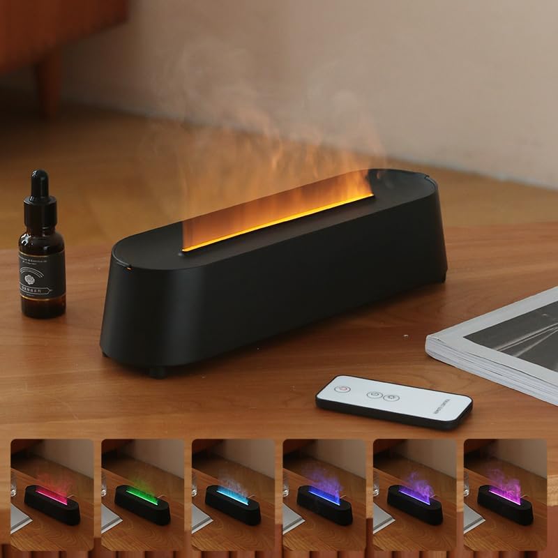 New colorful gradient flame aromatherapy machine humidifier (p2839 )