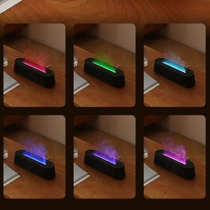 New colorful gradient flame aromatherapy machine humidifier (p2839 )