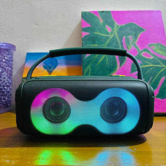 ET-312 Wireless Bluetooth Speaker (P-1113) | LED Light, 1800mAh Battery, FM & USB – GWLD Ecommerce