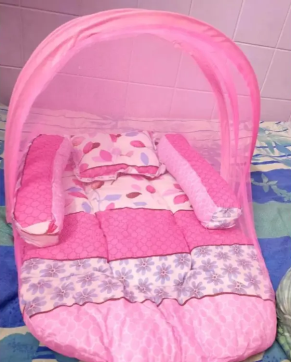 Baby Bed Set Pillow Mosquito Net Size (P-1169)