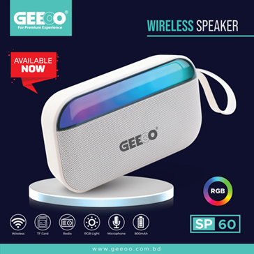 SP60 Wireless Speaker with RGB Lighting & Powerful Sound (P-1701) | Buy Online at GWLD Ecommerce