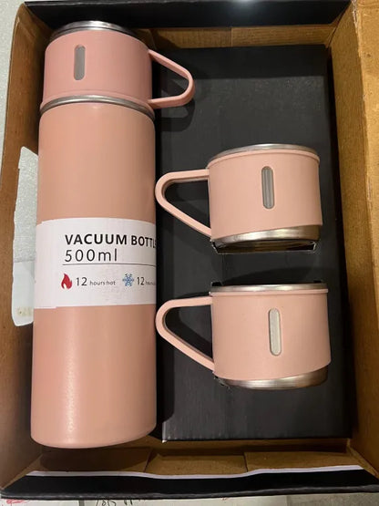 Vacuum flask stainless steel (500 ml flask) (12 hours hot and cold)
