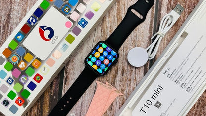 T10 Mini Smart Watch Touch Bluetooth Calls Wireless Charging Watch
