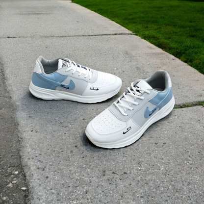 Sport Pu Leather Sneakers For Men - Sky - N10