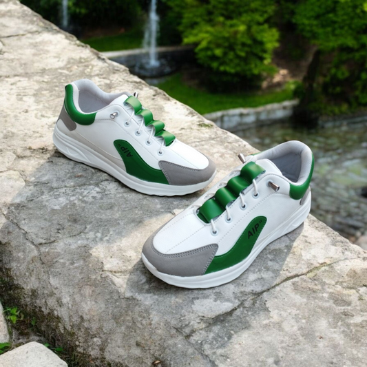 Kites Olive Sneakers for Men ( China pu leather, Pylone Sole )