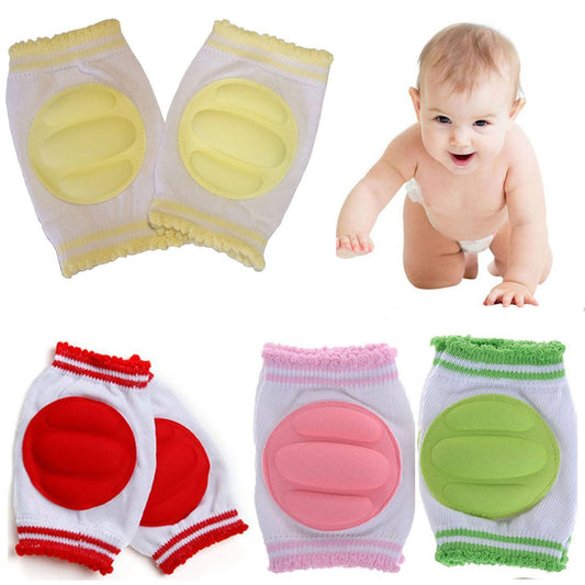 1 Pair (2pcs) Multicolor Baby Knee Pads Foam Pads Soft Cotton - Non Slip Pads for Crawling Infants / Toddlers / Baby Knee & Elbow Pads Protector Safety Pads for Baby Boy & Girl -2120