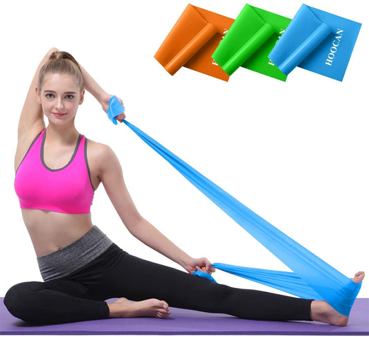 1pcs Yoga Practice Body Fitness Elastic Band For Training Exercises Workout Random Colour
