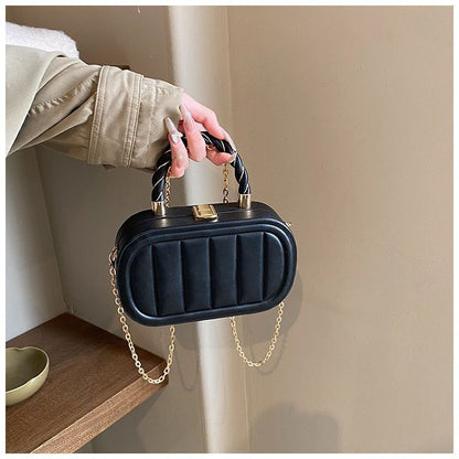 IELGY women's high-end chain solid color box small square bag RM86