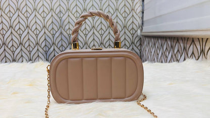 IELGY women's high-end chain solid color box small square bag RM86