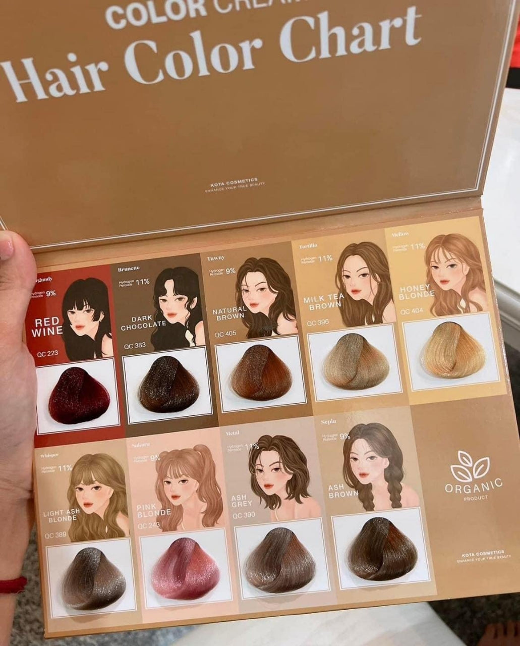 KOTA Hair Color Cream 100g | All Color Available (P-2359)