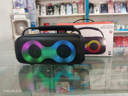 ET-312 Wireless Bluetooth Speaker (P-1113) | LED Light, 1800mAh Battery, FM & USB – GWLD Ecommerce
