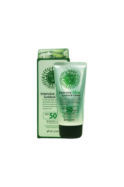3W Clinic Intensive Green Tea Sunblock Cream SPF 50+PA+++ 70ml | Korea (P-2190)